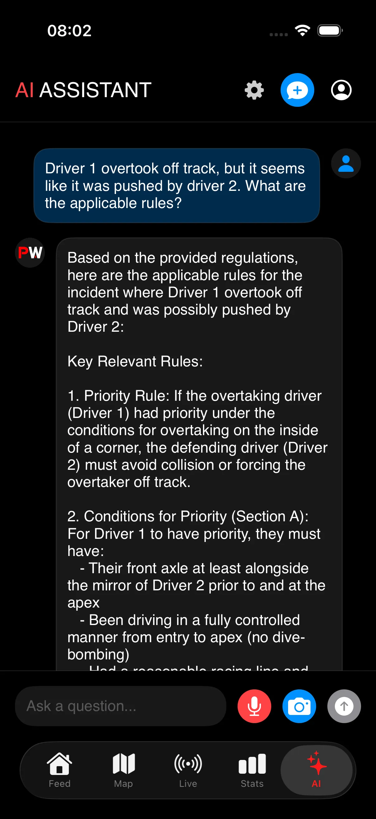 AI Companion Interface